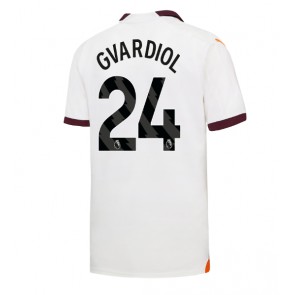 Maillot de foot Manchester City Josko Gvardiol #24 Extérieur 2023-24 Manches Courte